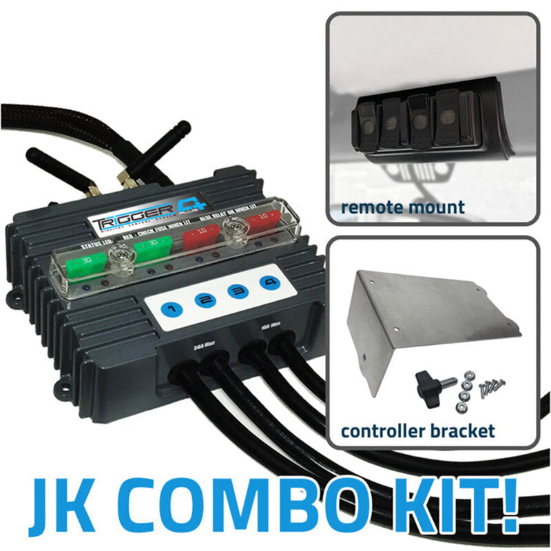 Oracle Lighting Trigger 4 Plus Wireless Accessory Control System Combo Kit for Jeep Jk