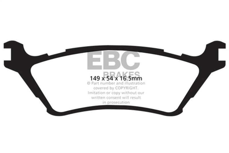 EBC Greenstuff 15+ Ford F-150 2.7 Twin Turbo Rear Brake Pads * Heavy Duty Offroad Performance