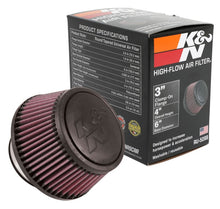 Load image into Gallery viewer, K&amp;N Engineering Universal Round Clamp-On Air Filter 3-Inch Flange, 6-Inch Base OD, 4.625-Inch Top OD, 3-Inch Height