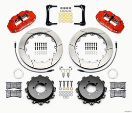 Wilwood Narrow Superlite 4R Rear Brake Kit with 12.88-inch Rotors for Toyota and Subaru FRS and BRZ - Red Finish