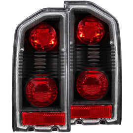 ANZO 1988-1998 Suzuki Vitara Tail Light Assembly Set with Clear Lenses and Black Housing