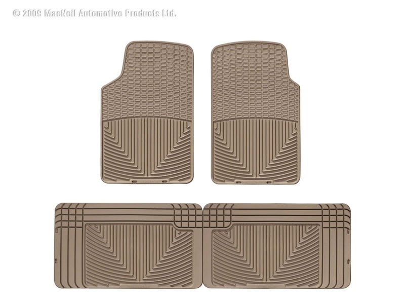 WeatherTech All-Weather Floor Mats for Volkswagen Vanagon - Tan (Part #wetW3TN-W25TN)