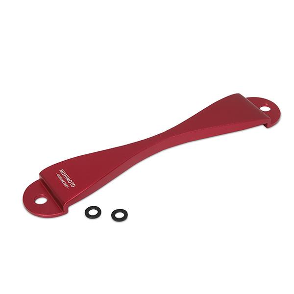 Mishimoto Subaru CNC Battery Tie-Down - Red for Subaru BRZ
