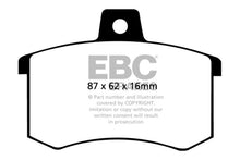 Load image into Gallery viewer, EBC Redstuff Ceramic Low Dust Rear Brake Pads for Audi 1991-1998 and Alfa Romeo 164 2.0 Turbo