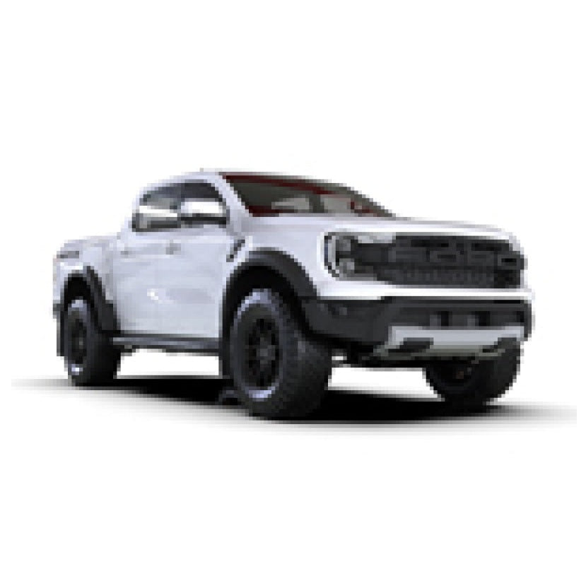 Rally Armor 23-25 Ford Ranger Raptor Black UR Mud Flap with White Logo