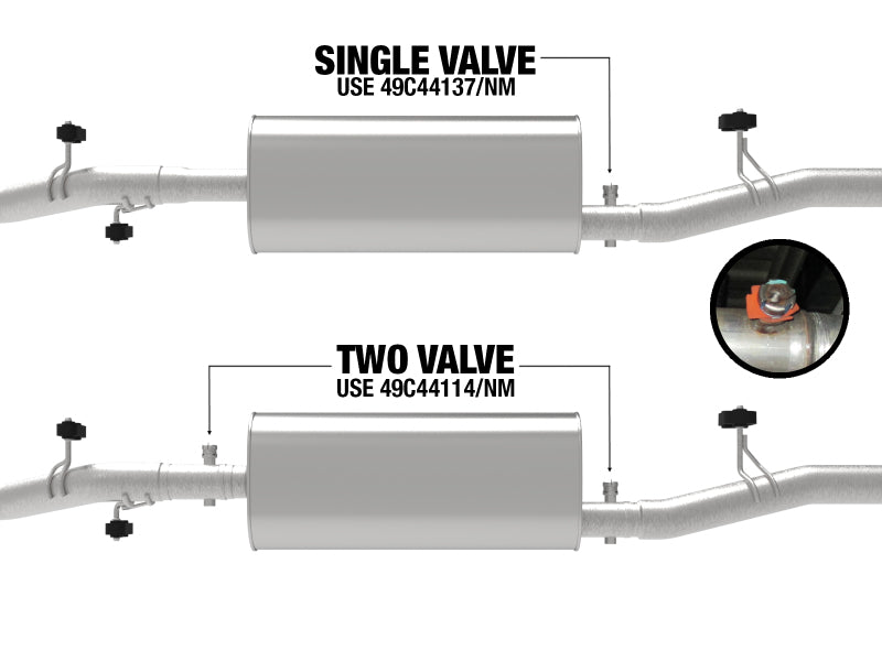 aFe 20-21 GM Silverado/Sierra 1500 V8-6.2L 409 Stainless Steel Muffler Upgrade Pipe