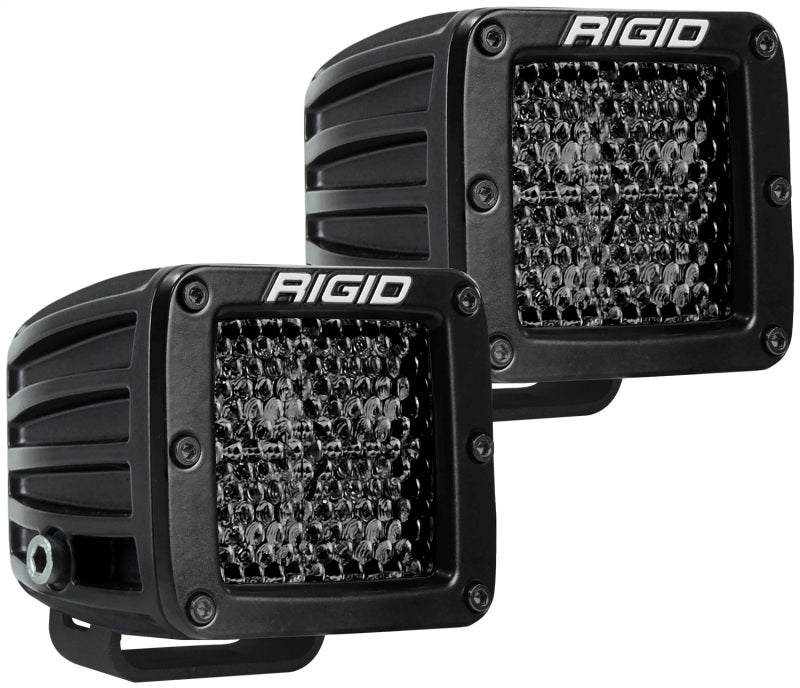 Rigid Industries D Series PRO Midnight Edition Spot LED Pair - Diffused Housing for Automotive Lighting