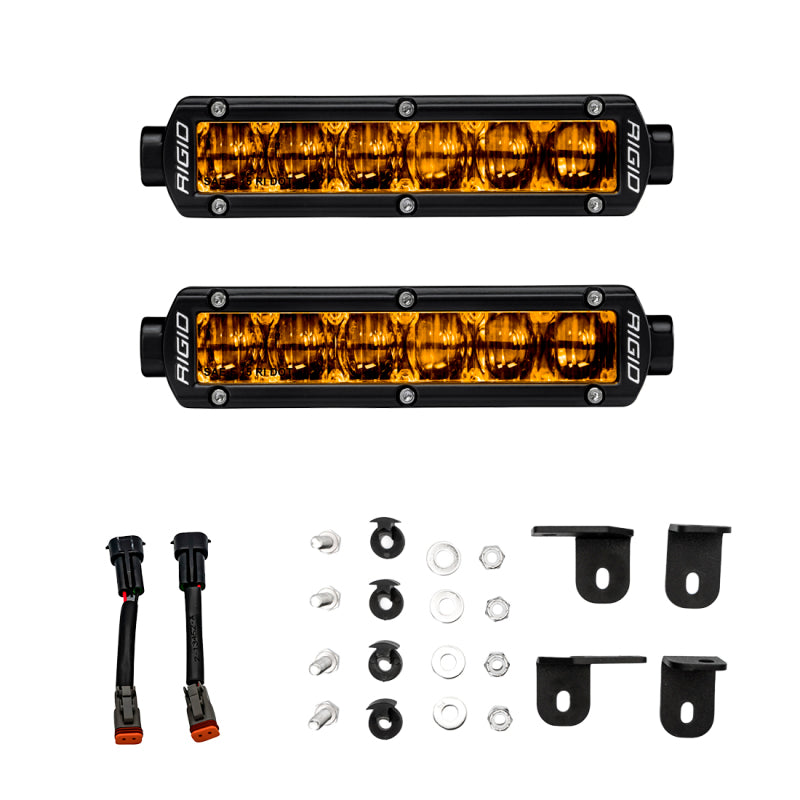 Rigid Industries 2022+ Toyota Tundra 6-Inch SR-Series Selective Yellow Fog Light Kit