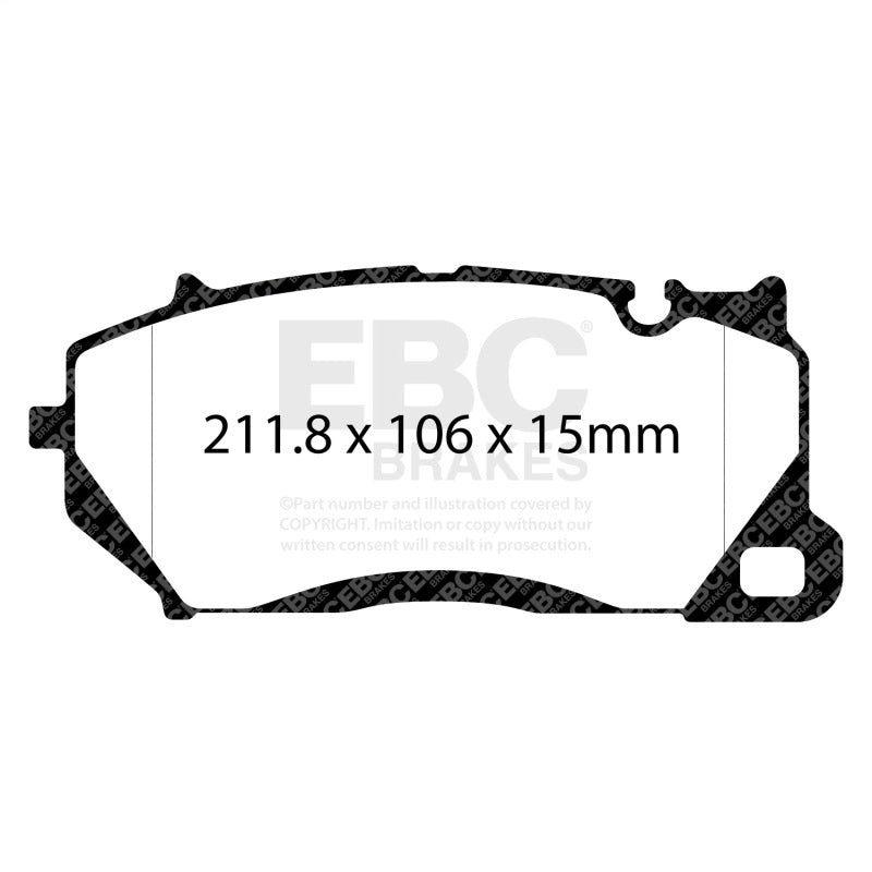 EBC Yellowstuff Front Brake Pads for Audi RSQ8 2020-2022 * High-Performance Street and Track Use