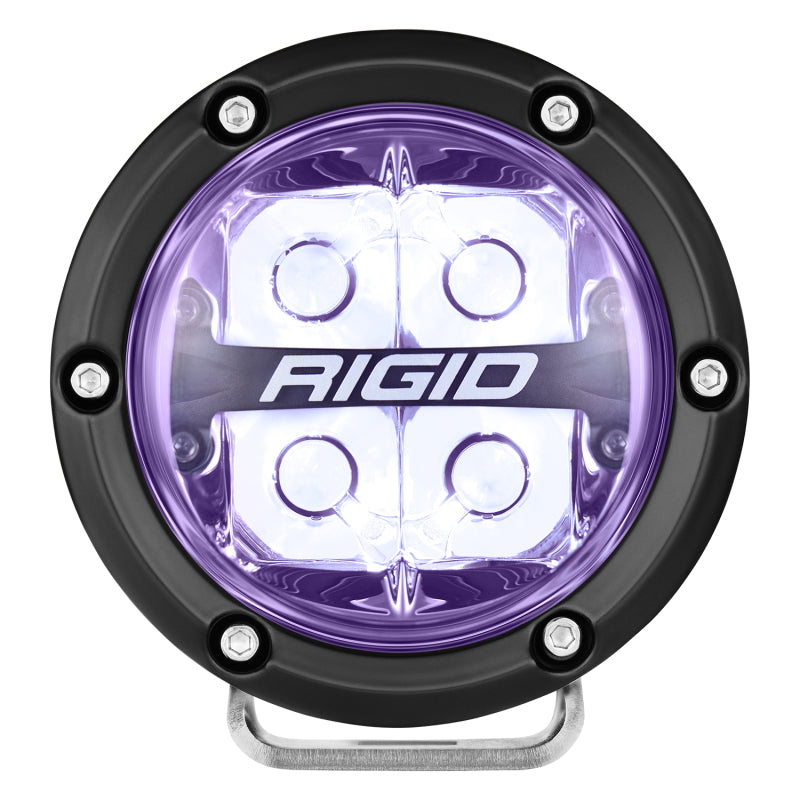 Rigid Industries 360-Series 4 Inch RGBW LED Off-Road Spot Beam Light Pair