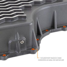 Load image into Gallery viewer, Mishimoto Aluminum Transmission Pan for 2011-2019 Ford 6.7L Powerstroke - Cast Aluminum with Gunmetal Gray Finish