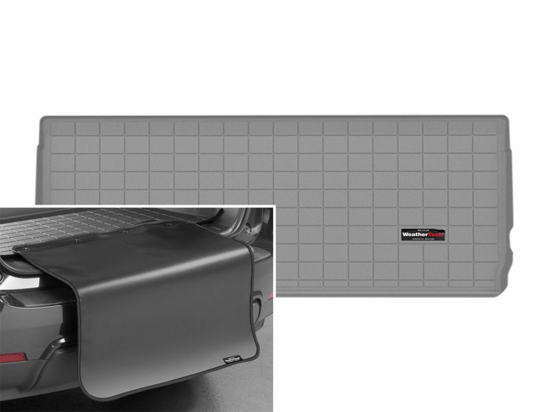 WeatherTech WET421870SK Cargo Liner with Bumper Protector for 2025-2026 Ford Expedition and Lincoln Navigator, Gray