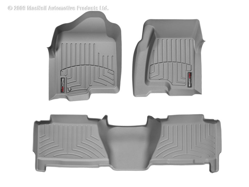 WeatherTech FloorLiner DigitalFit for Chevy Avalanche and Suburban * Front and Rear, Gray Part Number WET460031-460612