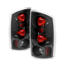 Spyder Euro Style Tail Lights for Dodge Ram 1500 2004-2006 with Black Finish * Part Number ALT-YD-DRAM02-BK