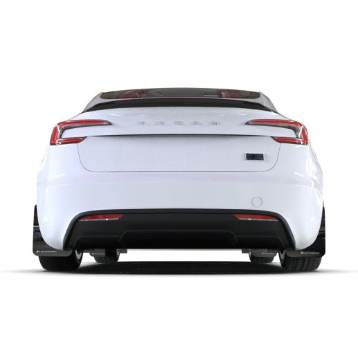 Rally Armor UR Mud Flaps for Tesla Model 3 2024, Highland Black with White Logo