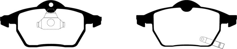 EBC Redstuff Ceramic Low Dust Front Brake Pads for Saab 9-5 and 9-3 2001-2007