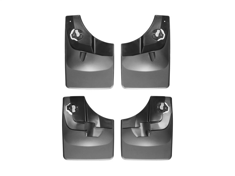WeatherTech DigitalFit No-Drill MudFlap Kit Black for 2015-2020 Ford F-150, Part Number WET110044-120044