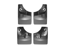 Load image into Gallery viewer, WeatherTech DigitalFit No-Drill MudFlap Kit Black for 2015-2020 Ford F-150, Part Number WET110044-120044