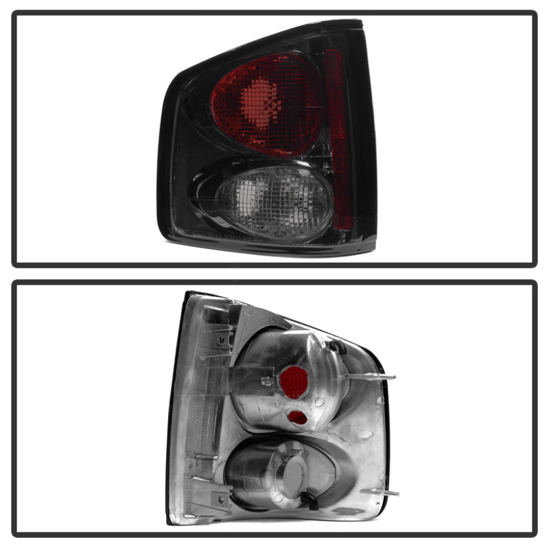 Spyder Euro Smoke Tail Lights for Chevy S10, GMC Sonoma, and Isuzu Hombre * Part #spy5001962