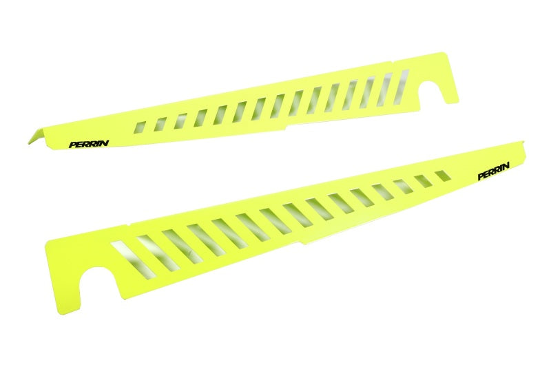 Perrin Performance Neon Yellow Fender Shroud Set for 2022-2025 Subaru WRX - Part PSP-ENG-551NY