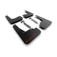 Load image into Gallery viewer, Rally Armor UR Series Black Mud Flaps with Red Logo for Hyundai Elantra N and N Line (Part Number: ralMF79-UR-BLK-RD)