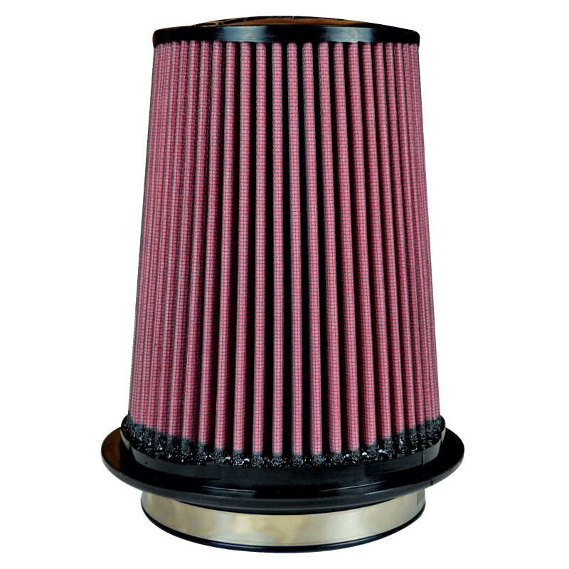 Injen Oiled Air Filter with 5-inch Flange ID and 7.9-inch Media Height – Part No. X-1107-BR