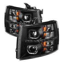 Load image into Gallery viewer, SPYDER xTune Chevy Silverado LED Halo Projector Headlights Black * Part No. SPY9032189