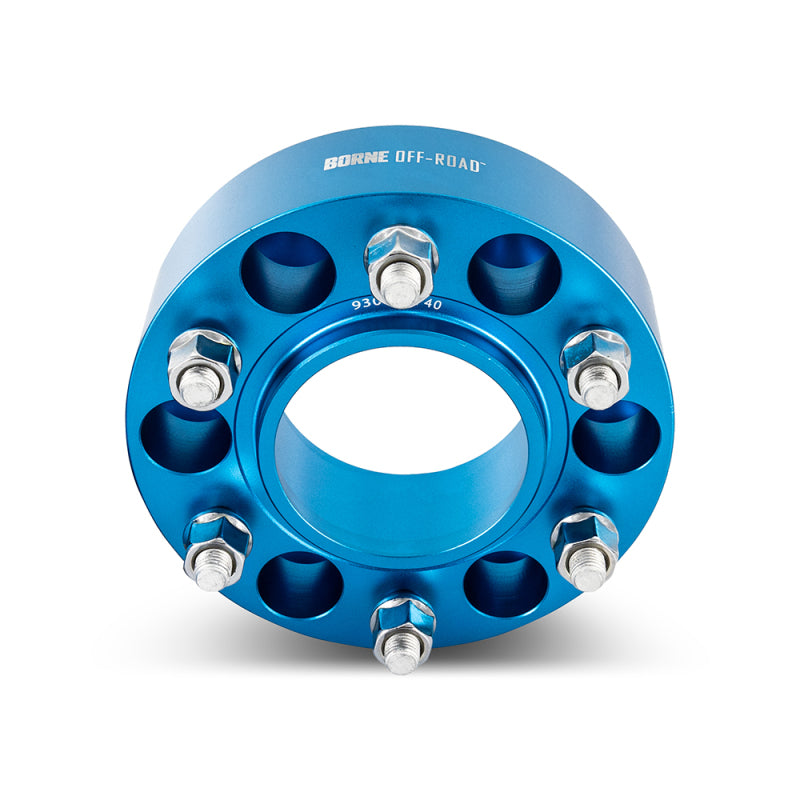 Mishimoto BNWS-001-500BL 50mm Blue Hub-Centric Wheel Spacers, 6x139.7 Bolt Pattern