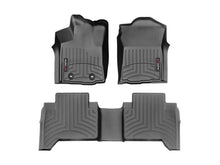 Load image into Gallery viewer, WeatherTech FloorLiner DigitalFit Front and Rear Floor Mats Black for 2016-2017 Toyota Tacoma Double Cab Automatic | WET448671-448722
