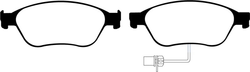 EBC Redstuff Ceramic Low Dust Front Brake Pads for Audi A8 Quattro and S6