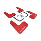 Rally Armor 19-22 Hyundai Veloster N Red UR Mud Flap with White Logo