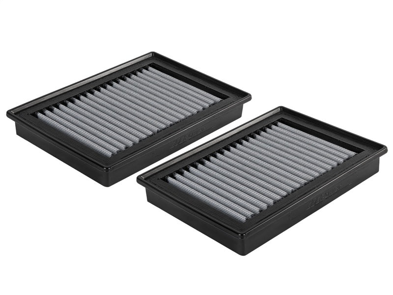 aFe Magnum FLOW Pro DRY S OE Replacement Air Filter Pair for Infiniti Q50, Q60, Q70 - Part Number AFE31-10271-MA