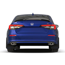 Load image into Gallery viewer, Rally Armor UR Series Mud Flaps for 2022-2023 Honda Civic – Black with White Logo, Part Number RALMF90-UR-BLK/WH