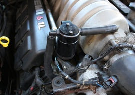 J&L JLT3062P-B 3.0 Oil Separator, Passenger Side, Black Anodized for 2005-2010 6.1L Hemi