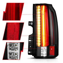 Load image into Gallery viewer, ANZO 2015-2017 GMC Yukon and Yukon XL LED Tail Light Assembly with Black Housing - Pair