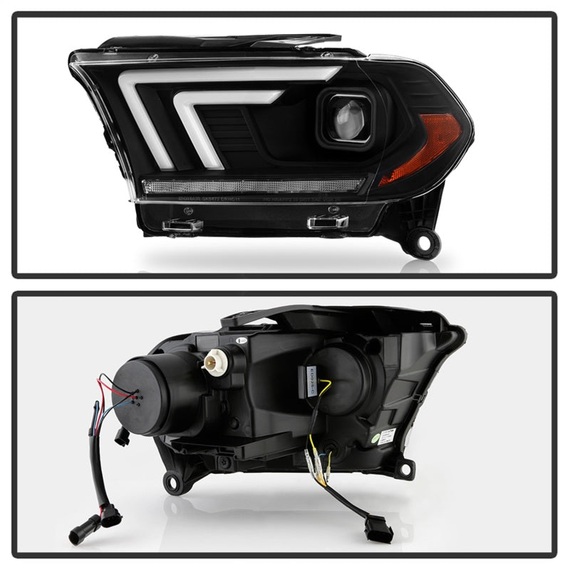 Spyder Dodge Durango 2011-2013 Halogen Projector Headlights - Black, OEM Quality, Direct Replacement