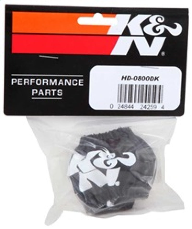 K&N Drycharger Air Filter Wrap HD-0800 Black for Harley Davidson Motorcycles