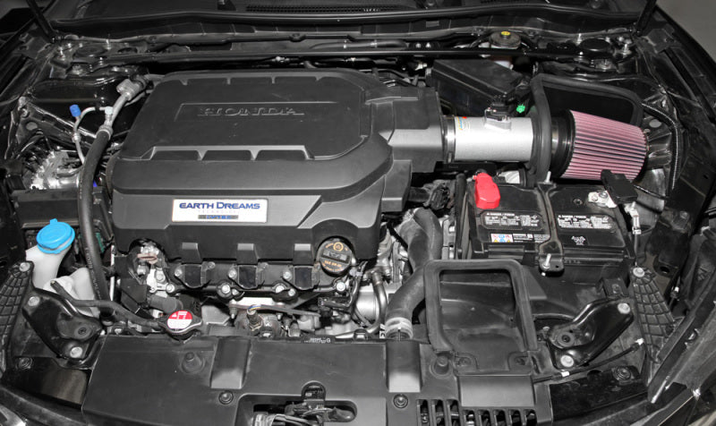 K&N 69 Series Typhoon Cold Air Intake System for 2013-2016 Honda Accord & 2015-2016 Acura TLX - Silver