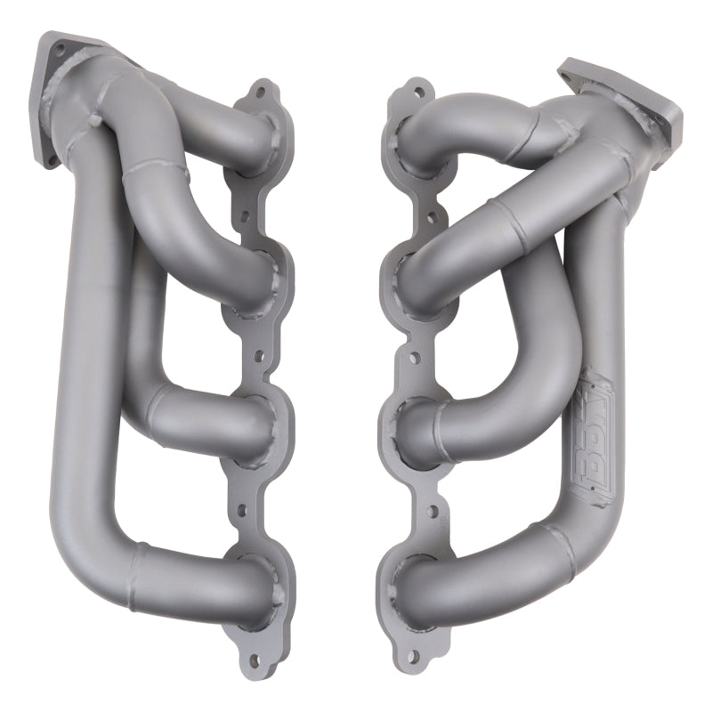 BBK 14-18 GM Truck 5.3/6.2L Shorty Tuned Length Exhaust Headers with Titanium Ceramic Finish