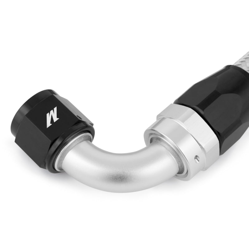 Mishimoto 3 ft Stainless Steel Braided Hose with -10AN Fittings for Oil, Fuel, and Water Lines