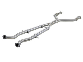 aFe Takeda 2.5in to 3in 304 Stainless Steel Y-Pipe Exhaust System for Infiniti Q50/Q60 V6-3.0L (2014-2016)