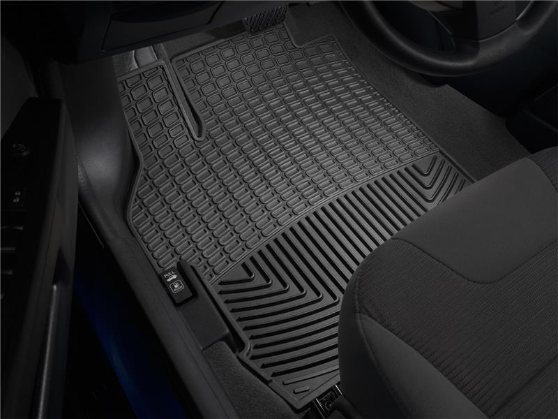 WeatherTech All-Weather Front Floor Mats Black for 2005-2012 Porsche 911 (997), 2009 Porsche Cayman and Boxster - Part W57