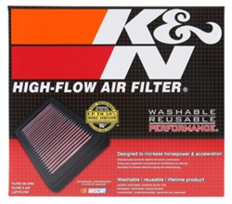 K&N Engineering Part 33-3077 High-Flow Drop-In Air Filter for Hyundai Ioniq and Kia Niro