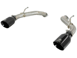 aFe Takeda 2.5-inch 304 Stainless Steel Axle-Back Exhaust System with Black Tips for Infiniti Q50 2016-2019