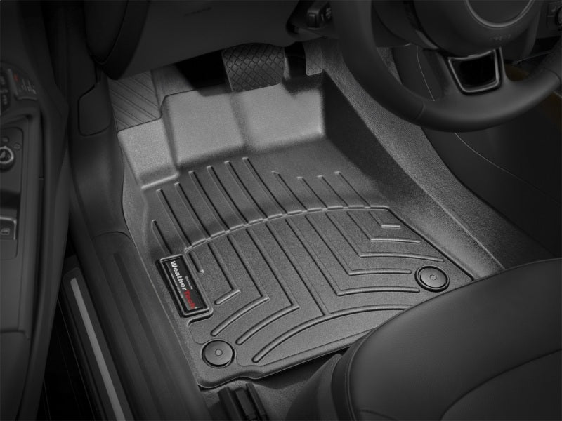 WeatherTech FloorLiner DigitalFit Front Floor Mats for Audi A5, S5 and RS5, Black, Part Number WET442121
