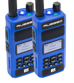Rugged Radios R1 Business Band Two-Way Handheld Radio 2 Pack – Digital & Analog Communications for Professional Use