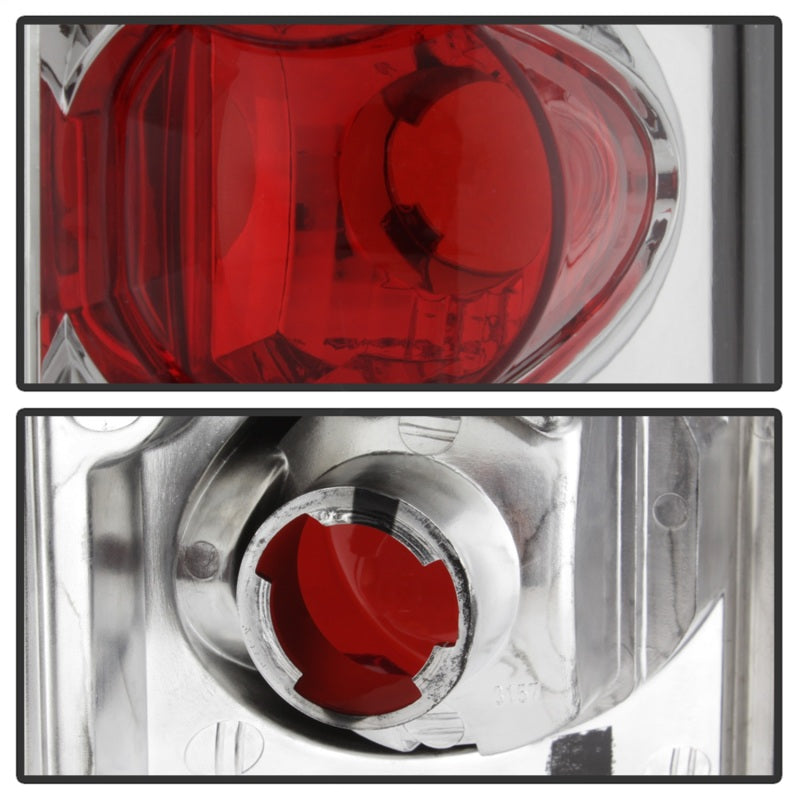 Spyder Euro Style Tail Lights for Ford F-150 1993-1996 and Bronco 1988-1996, Chrome * Part Number ALT-YD-FF15089-C