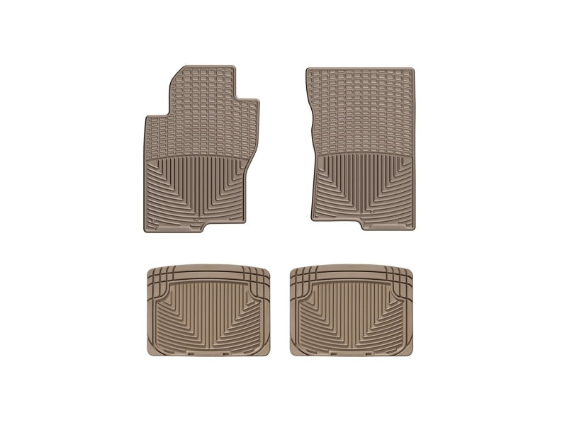 WeatherTech All-Weather Floor Mats W222TN-W20TN for 2002-2004 Nissan Frontier, Front and Rear, Tan
