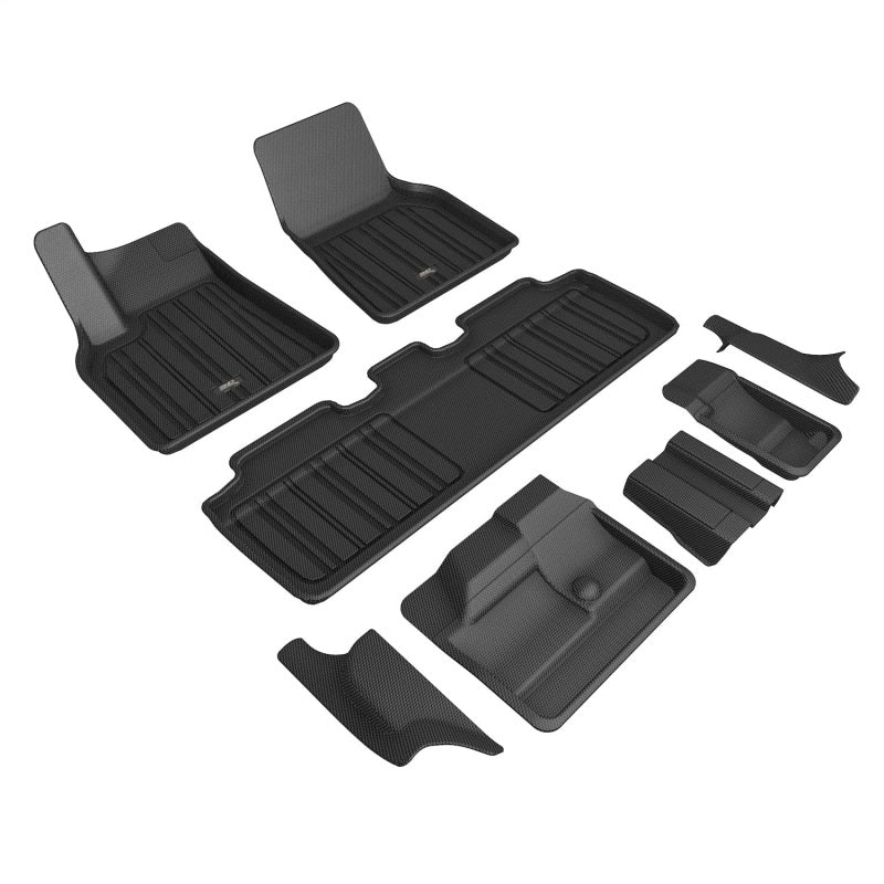 3D MAXpider Elitect Floor and Cargo Liners for Tesla Model Y (2021-2024), Black, 6-Piece Set