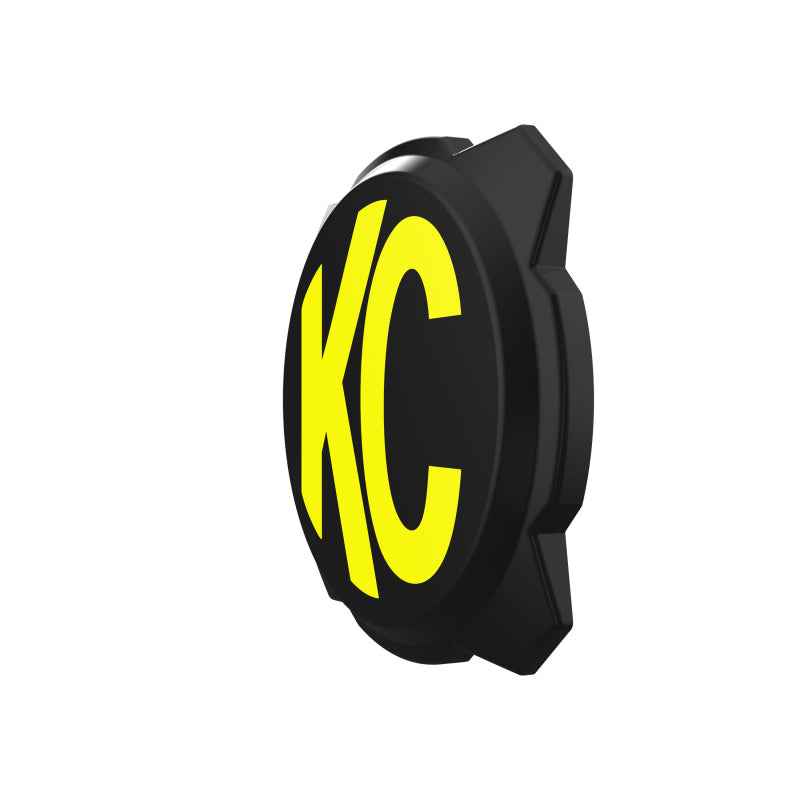 KC HiLiTES 6-inch Black Plastic Light Cover with Yellow Logo for Gravity Pro6 LED Lights